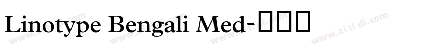 Linotype Bengali Med字体转换